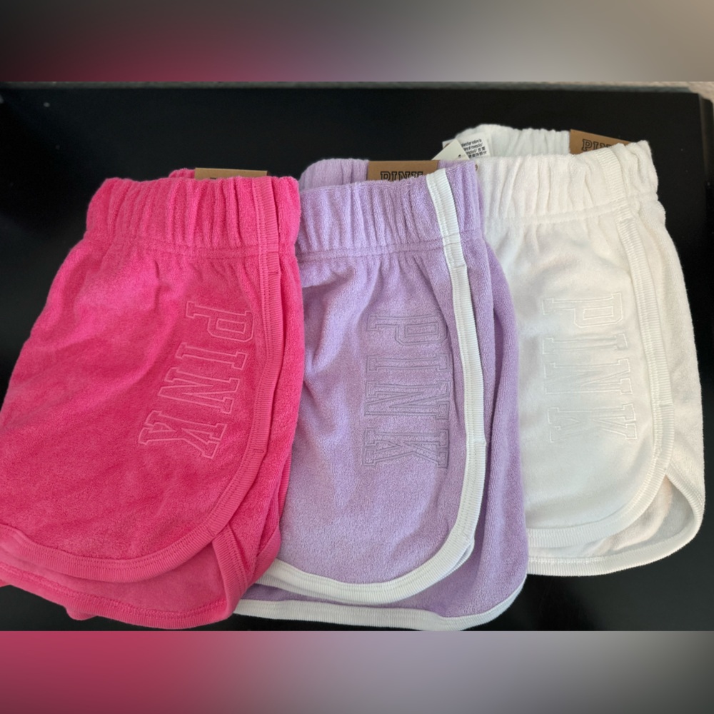 Pink Victoria Secret Terry Cloth Shorts